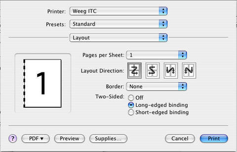 how to print double sided on mac word